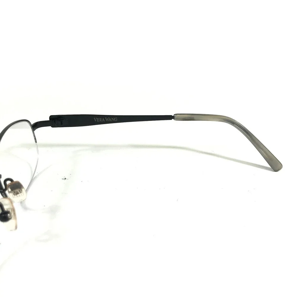Vera Wang Luxe Eyeglasses Frames Exuberance BK Black Round Half Rim 51-18-138